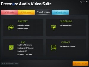 โปรแกรม Freemore Audio Video Suite แปลงได้ทั้งภาพและเสียง