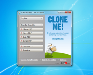 โปรแกรม PDF24 Creator โปรแกรมสร้างและจัดการไฟล์ PDF